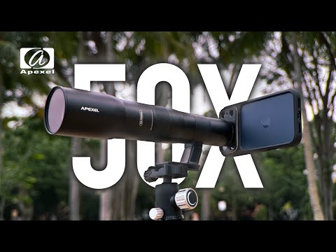 Apexel TeleCular 50x Telephoto Lens + iPhone 17 Pro Max