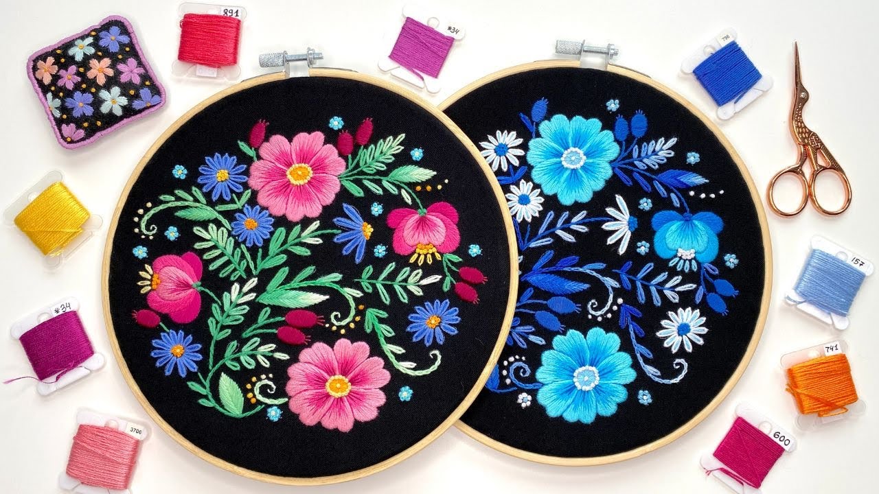 🌿🌸 Sweetbrier & Wild Flowers 🌸 🌿 Hand Embroidery Stitch Along  