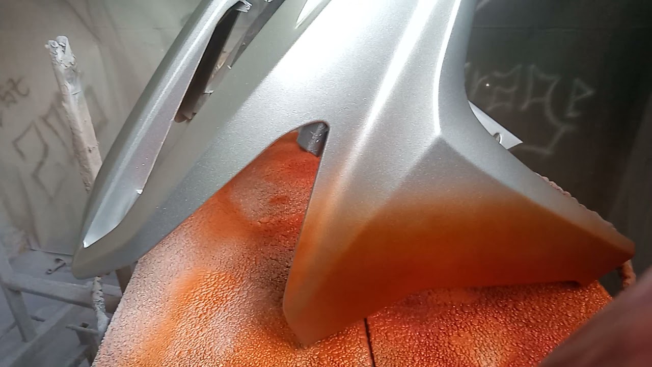 trik cat warna orange candy anti belang dengan dasar silver crystal.