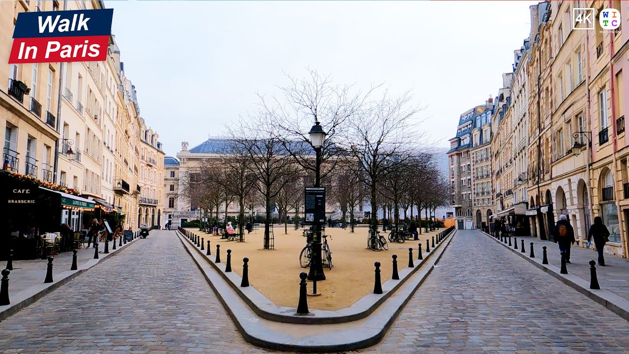 Walk In Paris from rue de Verneuil to Place Dauphine (4K)