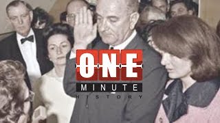 JFK Assassination and Swearing In of Lyndon B. Johnson - One Minute History