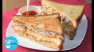 ৫ মিনিটে চুলায় মজাদার স্যান্ডউইচ  || Bangla Sandwich Recipe || Shirin's Kitchen screenshot 3