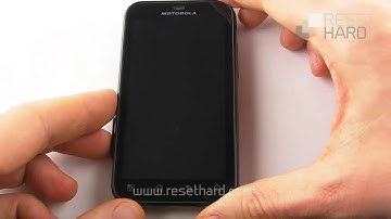 Hard Reset Motorola Defy How-To