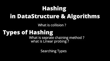 Hashing techniques to resolve collision - Separate chaining and Linear Probing | Data structure