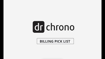 Training: DrChrono Billing | Billing Pick List