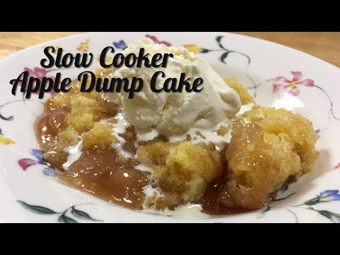 Slow Cooker Apple Dump Cake / Slow Cooker / Slow Cooker Apple Dump Cake Recipe