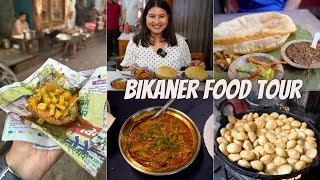Best BIKANER Food Tour | Kachori, Papad Ki Sabzi, Aloo Puri, Malai Ghewar & More