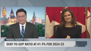 Federal Budget 2024: One-on-one with Finance Minister Chrystia Freeland – April 16, 2024