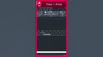 AutoCAD Command Copy Array #autocad #architecture