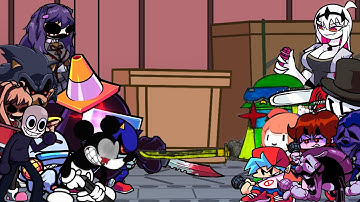 FNF BETADCIU: Double Kill but everyone sings it