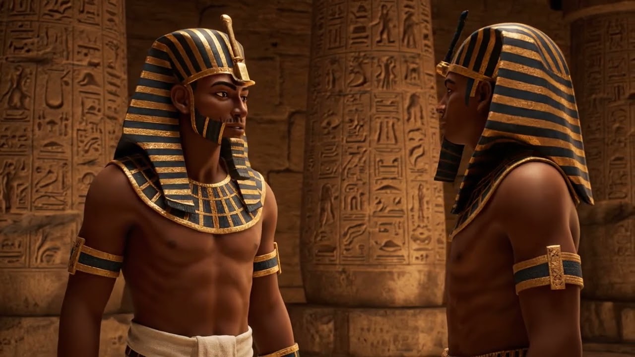 Two pharaohs talking together