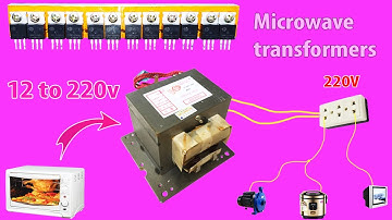 How to make a simple inverter 3000W, Microwave transformer, creative prodigy #27