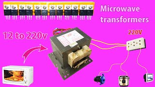 How to make a simple inverter 3000W, Microwave transformer, creative prodigy #27