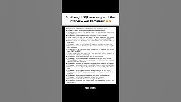 SQL Qustions for interview #SQLTutorial #SQLPractice #SQLDeveloper #student #edit #coding #sql