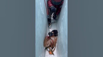 Saving a life on Everest - Crevasse Rescue  #shorts #everest #mountaineering #mountains #himalayas