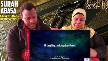 Surah Abasa EMOTIONAL تلاوة تقشعر لها البدان سورة عبس | REACTION | The Bakis Family