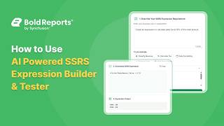 How to Use AI Powered SSRS Expression Builder &amp; Tester | Bold Reports