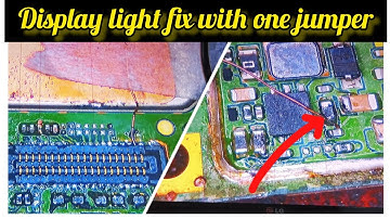 Samsung A10s Display Light Fix With One jumper Lcm_Leda #display #displaylight