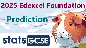 Statistics GCSE 2025 Paper 1 Foundation Prediction (Edexcel)