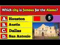 Guess city is famous for the alamo? | Test Your Brain with Fun Questions & Ultimate Challenge Today!