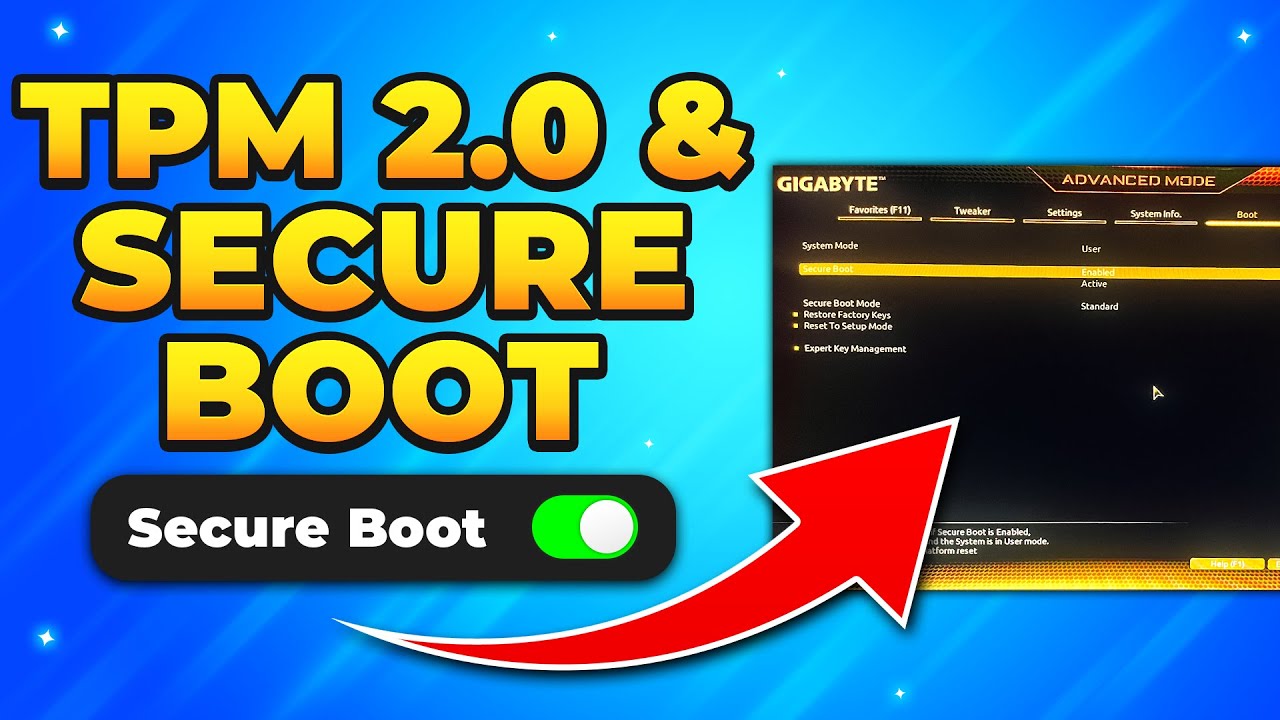 How to Enable TPM 2 0 and Secure Boot on Gigabyte Motherboard – Windows ...