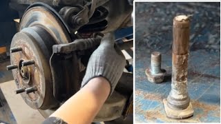 Honda CRV Clicking Noise when Braking | Fix Rusty Brake Caliper Slide Pins and Worn Rubber Bushings