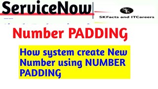 Servicenow number field and how system creates new number every time || padding || screenshot 3