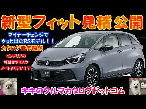 ホンダ 新型フィット見積公開＆カタログ徹底解説！！RSモデル追加したらNESS(ネス)が廃止に！？ 今注文したら〇か月後に納車！？