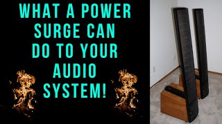 Here's What A Power Surge Did To Martin Logan Electrostatic Speakers!