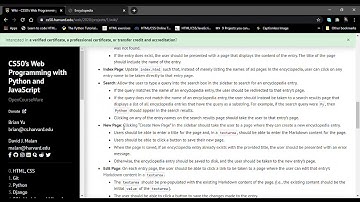 #Encyclopedia #Project1 @cs50
