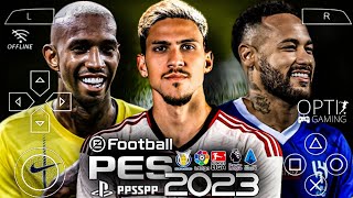 NOVO PES 2023 PPSSPP Brasileirão e Europeus Com Equipes e Uniformes Atualizados