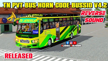 🎀🤩TN PVT BUS HORN CODE BUSSID V4.2😎PART 4💥RELEASED
