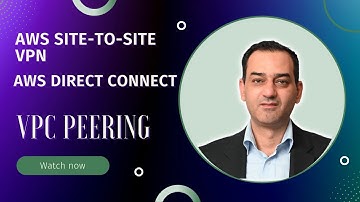 AWS Site-to-Site VPN | AWS Direct Connect | VPC peering