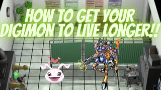 ﹝Digimon World 1﹞How to get your digimon to live longer