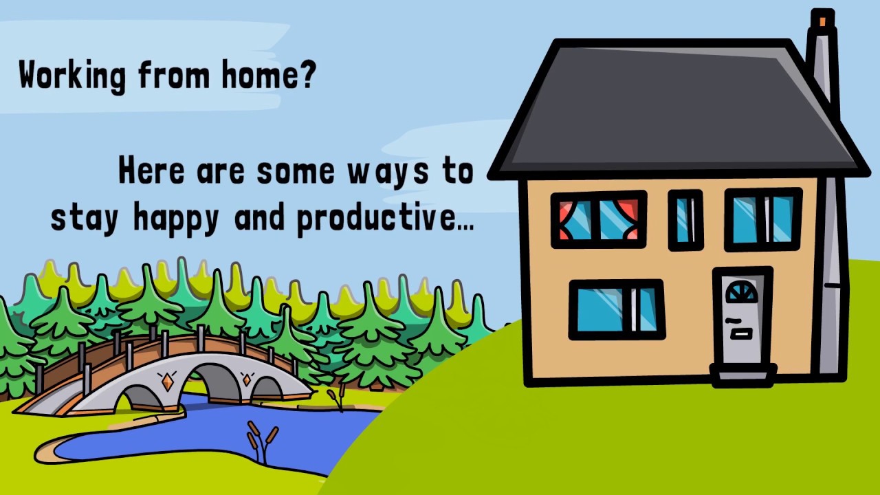 Working from Home Tips Video Template | VideoScribe