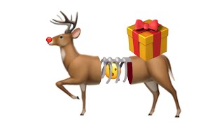 Mutant Christmas Deer emoji | ASMR | horror story | cursed Emoji #emoji #creepyemojis