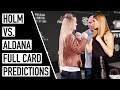 UFC Fight Night: Holm vs. Aldana Full Card Predictions