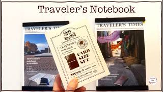 Traveler's Notebook 20th Anniversary Card Size Set - What's In the Box Brown Edition