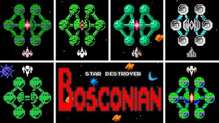 Bosconian - Versions Comparison (HD 60 FPS)