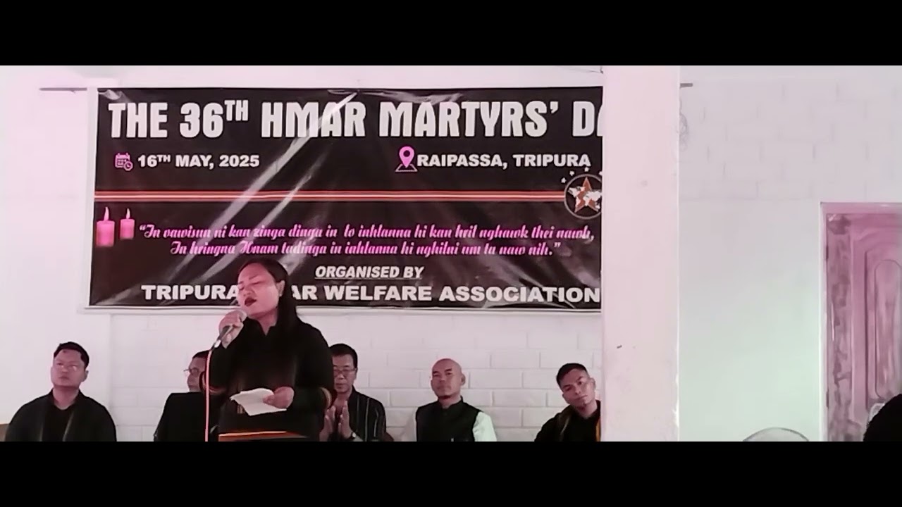 Hmar Martyrs' Day Raipassa Tripura |||Suilung ruola hmatieng pên peiin ||| By Miss Lalringnghet Hmar