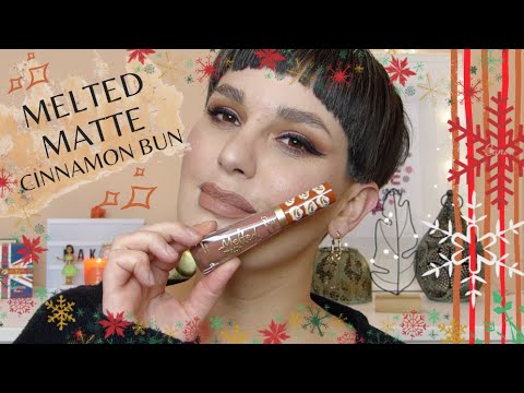 Too faced melted matte CINNAMON BUN - YouTube
