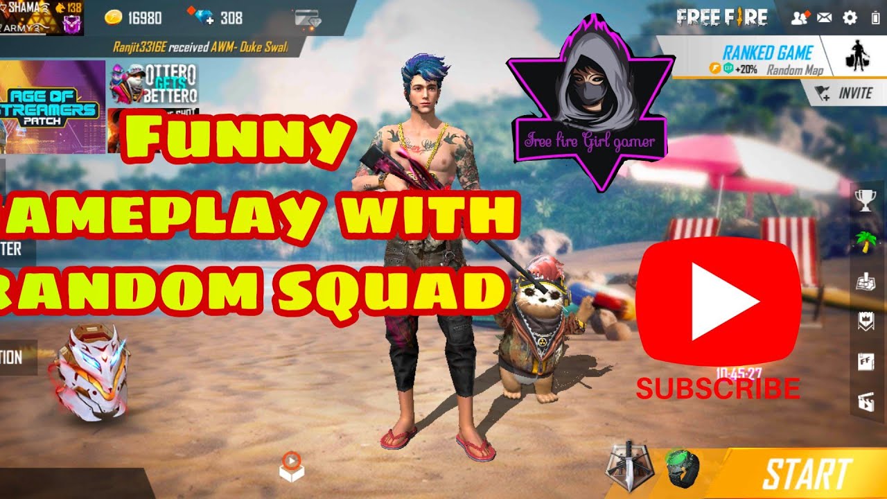 FUNNY GAMEPLAY WITH RANDOM SQUAD 😁#GYANGAMING #TWOSIDEGAMER - YouTube