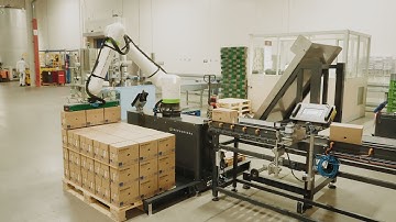 Cobot Palletizer with FANUC CRX-25iA at Boermarke | WiredWorkers