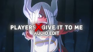 players x give it to me (TikTok Mashup) - Coi Leray X Timbaland [audio edit] Resimi