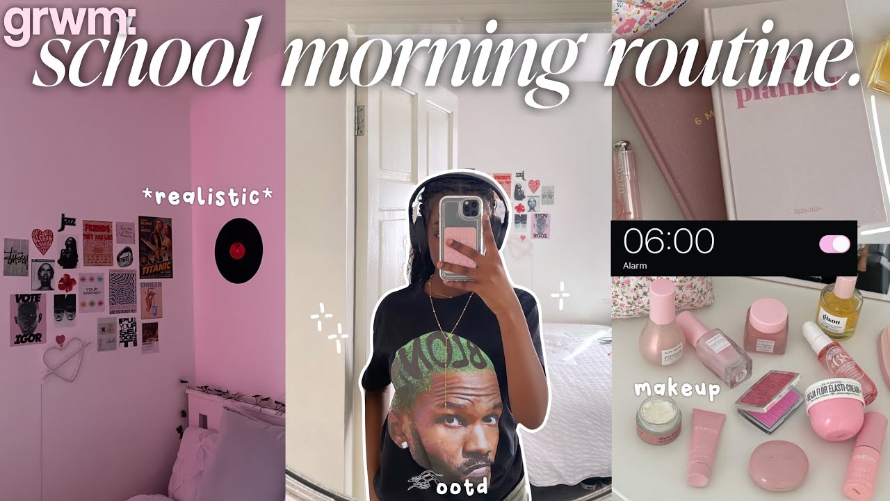 my REAL 6am school morning routine 🕔 | realistic, aesthetic ...