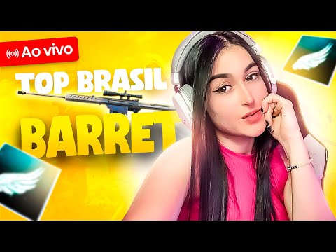 RUMO A TOP BRASIL DE BARRET ❤️🔥 JOGANDO COM INSCRITOS ❤️🔥 LIVE FREE FIRE AO VIVO ❤️🔥