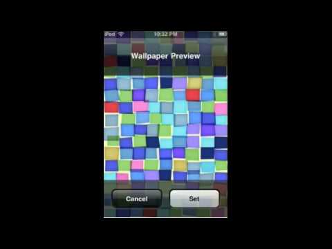 How to get a background on ipod touch/iphone