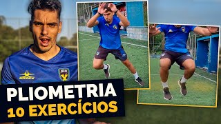 10 EXERCÍCIOS DE PLIOMETRIA | Treino De Velocidade Para Jogador De Futebol