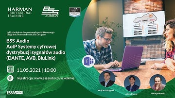 Szkolenie Harman Professional Audio Designer 11.05.2021 (AoIP - BluLink, DANTE, AVB, Cobranet)