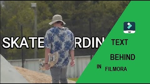 TEXT BEHIND OBJECT EFFECT | Filmora x Tutorial 2020